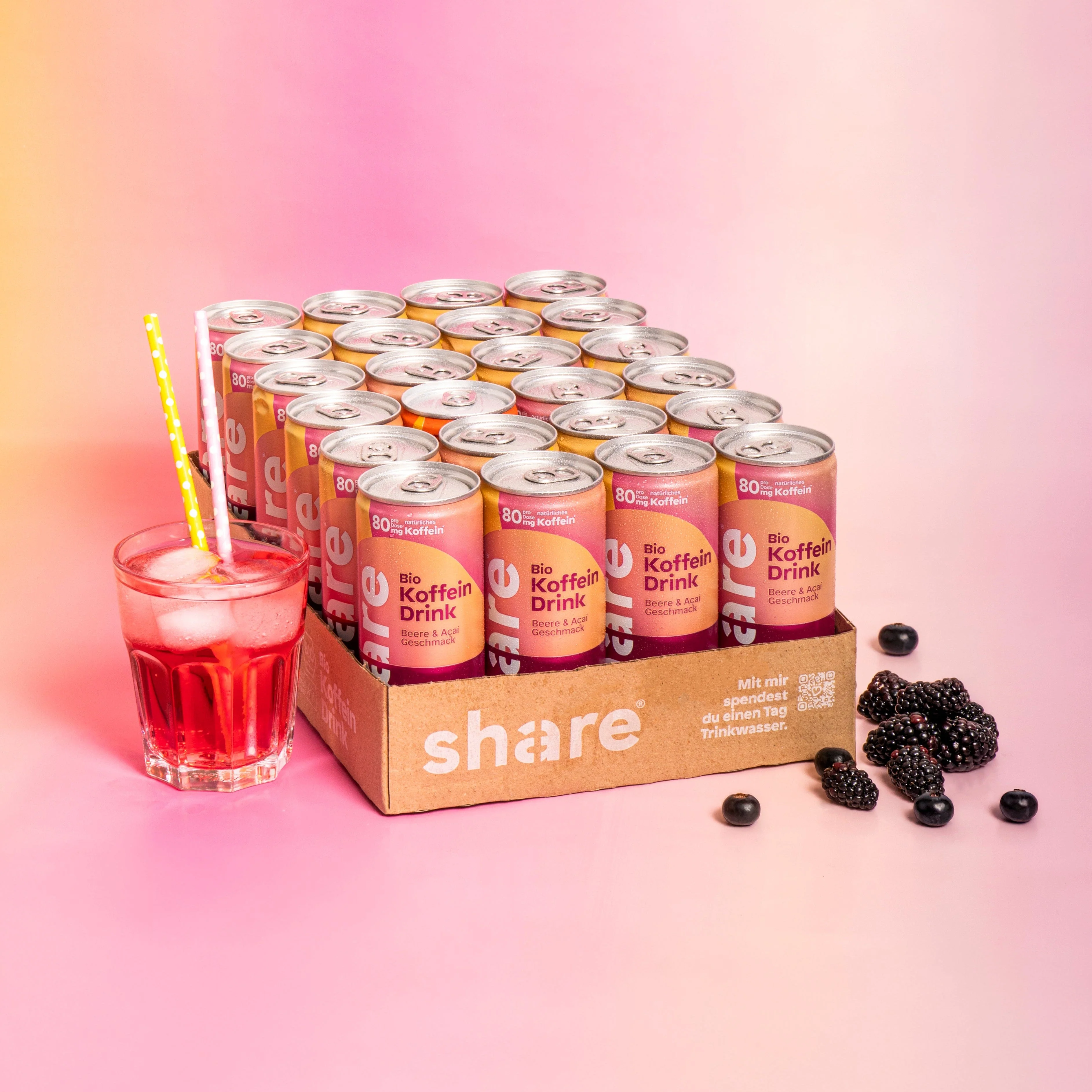 Bio Koffein Drink Beere & Acai - Image 3